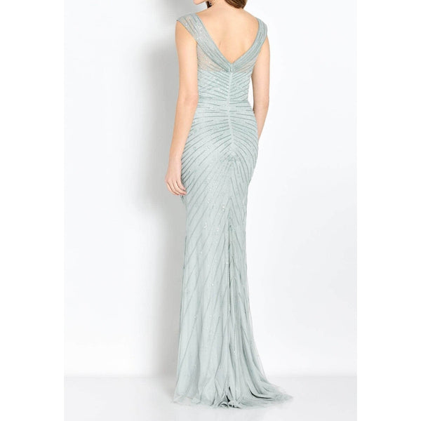 Cameron Blake CB755 - Beaded Sheath Formal Dress Sz. 12 (SAMPLE)