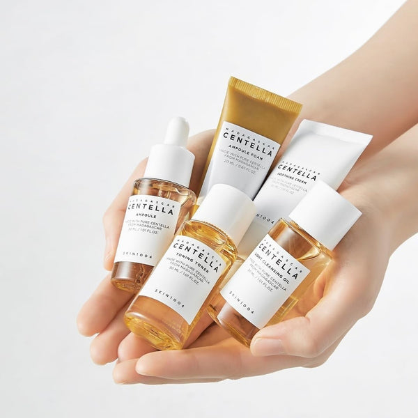 Skin1004 Madagascar Centella Travel Kit 5 Travel Size (5-Piece Skincare Set)