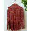 The Territory Ahead Aztec Boho Knit Shirt Mens XL 90s Vintage Heavy Cotton