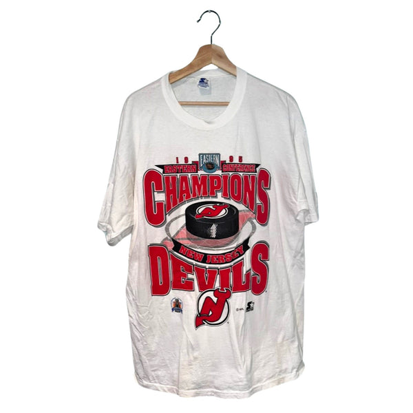 New Jersey Devils Vintage 1995 Eastern Conference NHL Hockey Starter Sz. L Shirt
