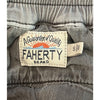 Faherty Essential Drawstring Pants Men's S Rugged Grey Organic Cotton Linen