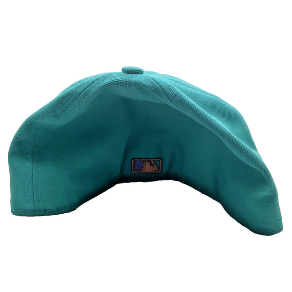 Arizona Diamondbacks New Era 59FIFTY Fitted Hat Retro Two Tone Teal Purple 7 3/8