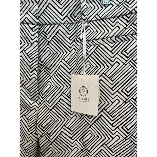 Peserico Graphic-Print Cropped Trousers Size 52 EU 16 US