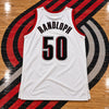 Portland Trail Blazers Zach Randolph NBA Game Used Jersey '06-07 Adidas Sz 48 +4