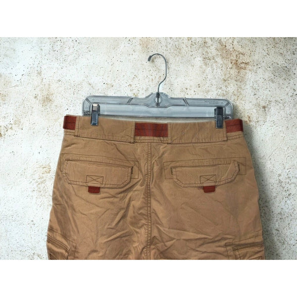 Abercrombie & Fitch Paratrooper Cargo Shorts Sz. 32 Khaki Belted Utility Hiking