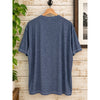 Vuori Strato Tech Tee Men's XL Blue Dusk Heather Performance Stretch Shirt NWOT