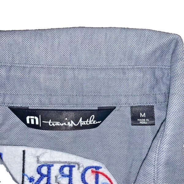 Travis Mathew Golf Shirt Polo Shirt Medium Tower One Frisco Station Logo