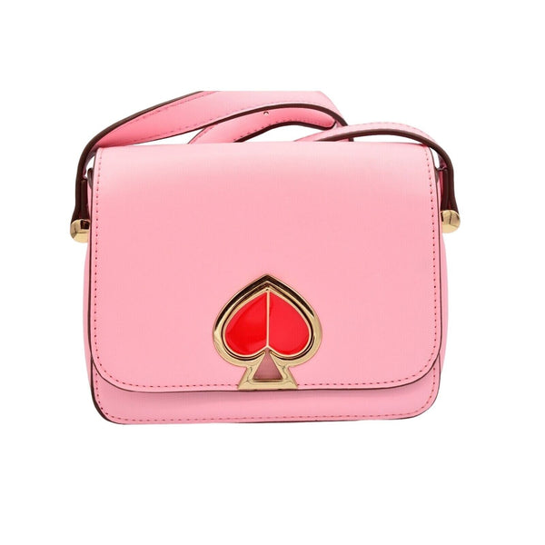 Kate Spade NY Nicola Twistlock Shoulder Bag Rococo Pink Heart RARE Sample