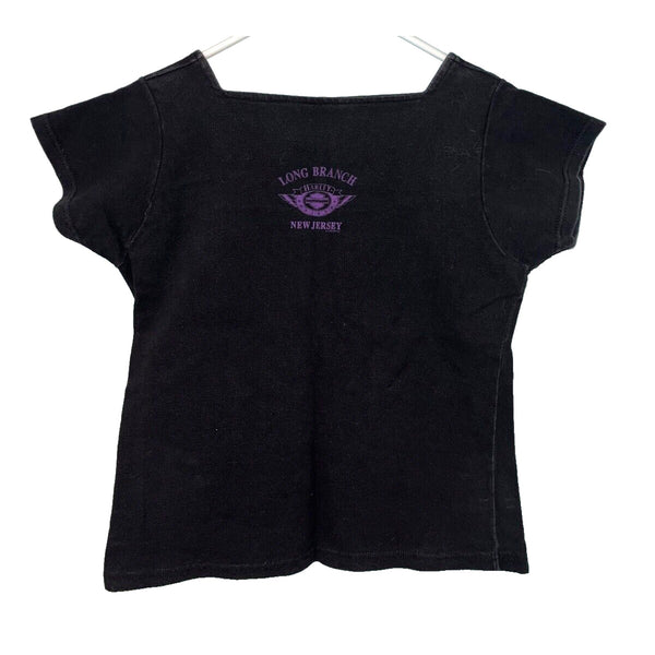 Harley Davidson Long Branch, New Jersey Biker T-Shirt Short Sleeve Womens Sz. S