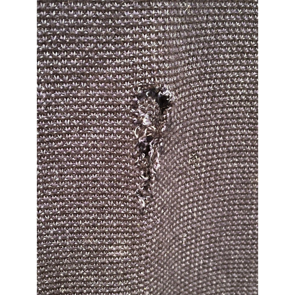 Ermenegildo Zegna Cashmere 1/4 Zip Sweater Navy Blue L 52 Made in Italy (Flaw)