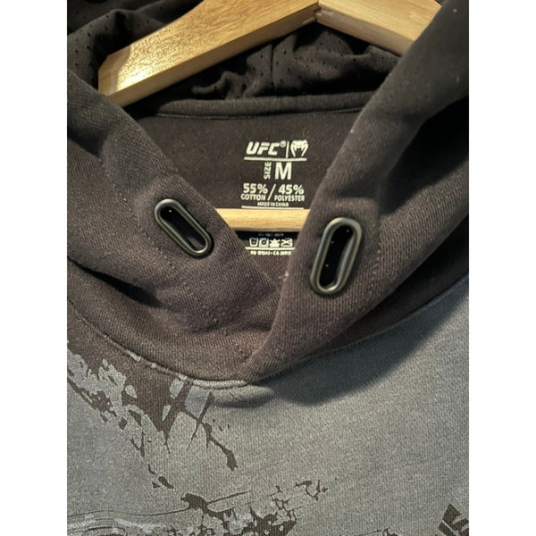 Venum UFC Authentic Fight Week 2.0 Hoodie Black Red Men’s M No Drawstring