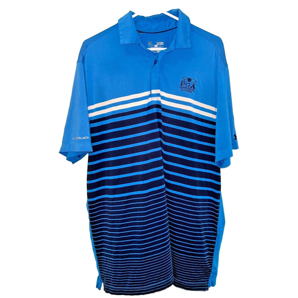 Under Armour ColdBlack Groove 2016 PGA Baltusrol Jordan Spieth Blue Golf Polo XL