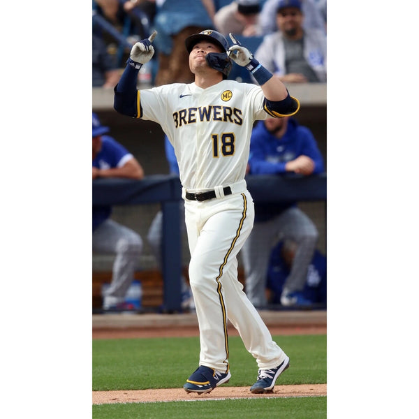 Keston Hiura Signed OMLB Baseball Brewers Top Prospect Infielder All Star