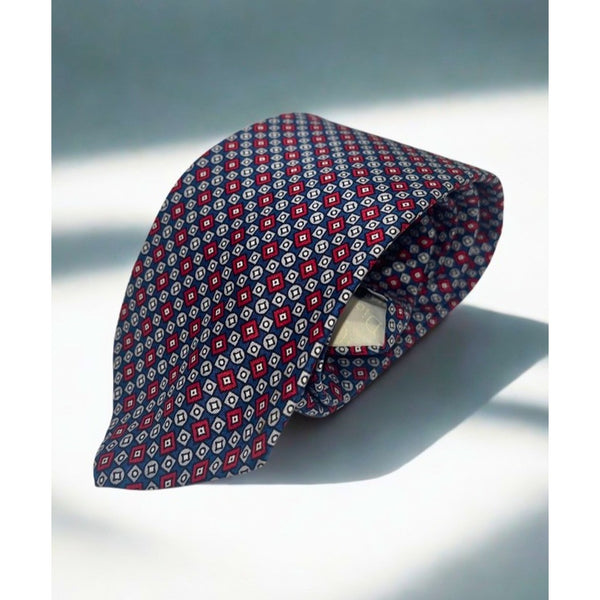 Christian Dior Cravates B Altman Silk Tie Geometric Italy Paris New York