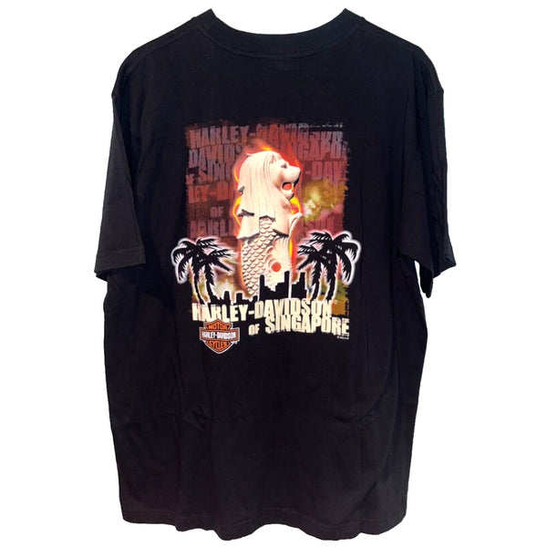 Harley Davidson An American Legend Singapore L Biker T Shirt Tee