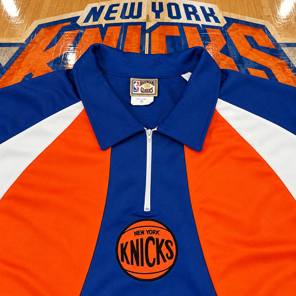 New York Knicks Majestic Hardwood Classics Vintage 00s Warm Up Shirt 3XL NBA