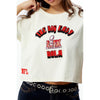 NFL Super Bowl 59 Pro Standard Nola Baby Cropped T-Shirt Sz. L NWT
