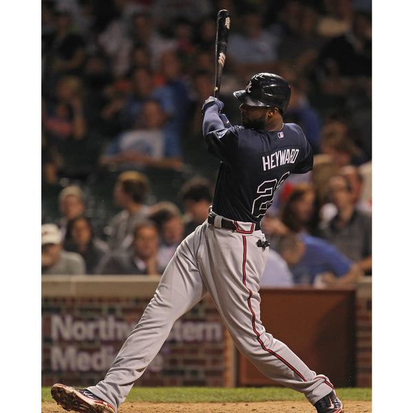 Atlanta Braves Jason Heyward #22 Nike MLB Baseball Jersey Men's L Vintage Navy