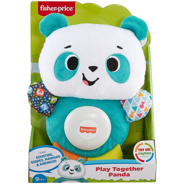 Fisher-Price Linkimals Play Together Panda Plush Learning Toy Lights Sounds 9M+
