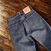 Levi's 501 Jeans USA Made Black Faded Denim Button Fly 28x30 1997 Vintage