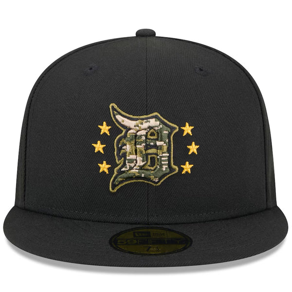 Detroit Tigers New Era 59FIFTY Armed Forces Day 2024 Camo Hat 6 7/8 Fitted MLB