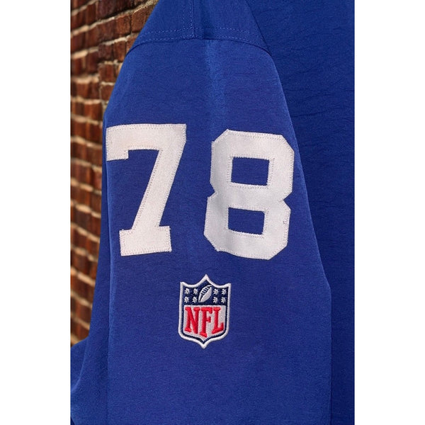 New York Giants Andrew Thomas Game Worn Sideline Coaches Blue Jacket Sz. 3XLT