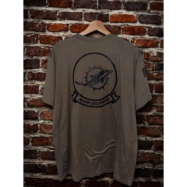 Miami Dolphins Nike 2019 Salute To Service Dri-FIT T-Shirt XL Olive NFL Tee
