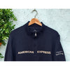 American Express Global Marketing Vantage 1/4 Zip Pullover Men’s M Navy EUC