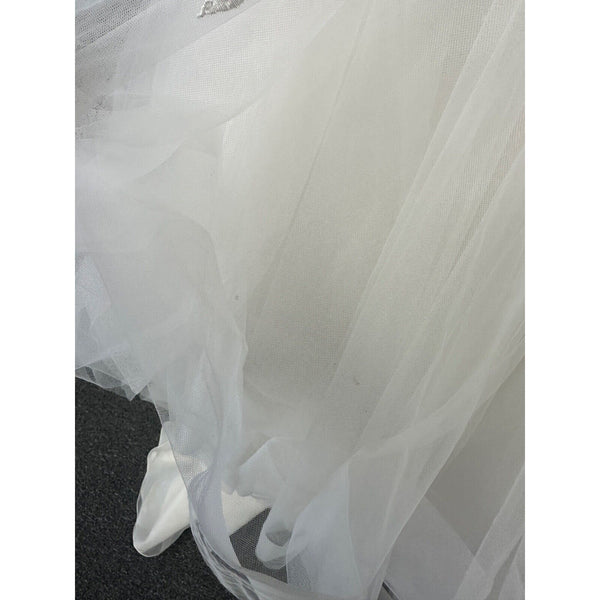 Stella York 7589 Sparkly Fit-and-Flare Wedding Dress Sz. 14 (SAMPLE)