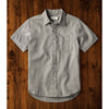 Buck Mason Draped Twill Shirt Men's 2XL Gray Short Sleeve Cotton Rayon Button Up