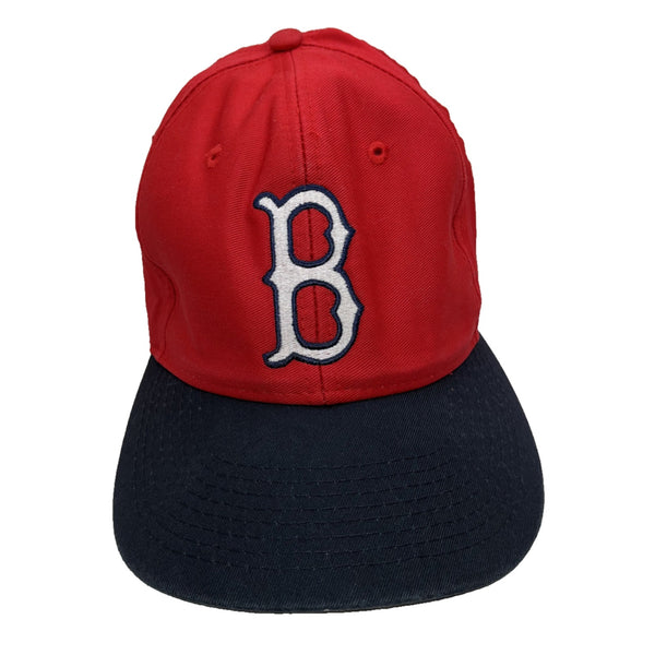 Boston Red Sox Snapback Hat Logo 7 MLB Cap Signed Inside Brim OSFA Vintage