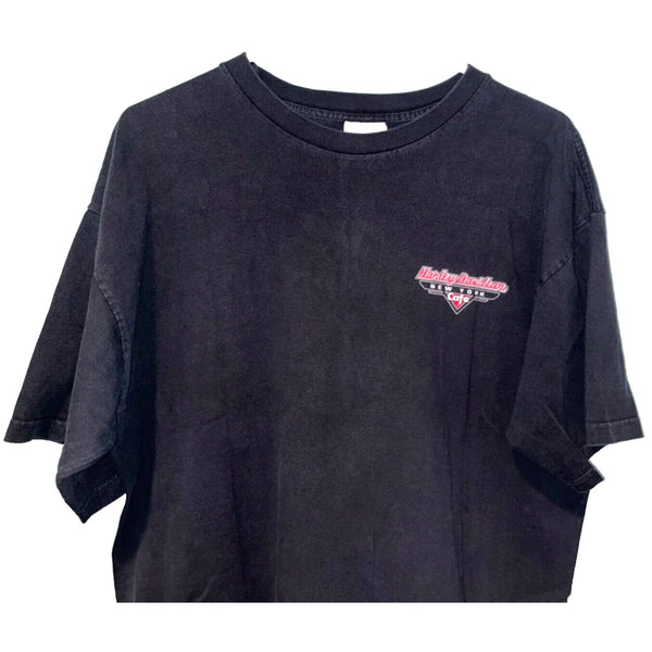 Harley Davidson Cafe New York Motorcycle XL No Tag 22x29 Biker T Shirt Tee Y2K