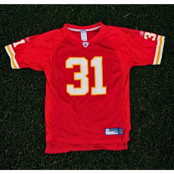 Kansas City Chiefs Priest Holmes #31 Reebok Youth XL (18/20) Jersey Red EUC