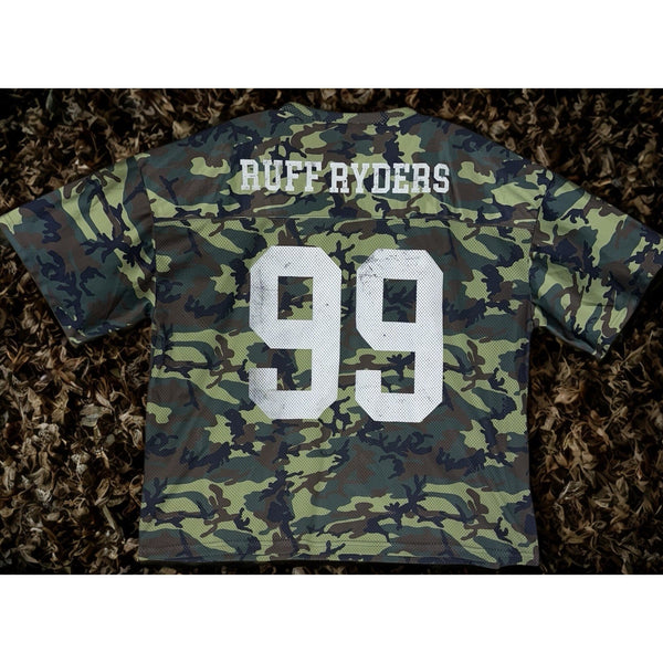 Ruff Ryders Football Jersey Men’s Mesh Camouflage #99 DMX Size XL