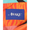Awake NY x Sam Friedman Silk Shirt Orange Abstract Print Sz L NWOT RARE