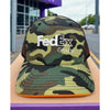 FedEx Ground Camo Trucker Hat Snapback Orange Black Mesh Delivery Driver Cap