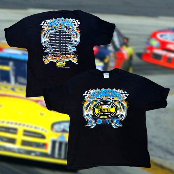 NASCAR Nextel Cup Racing T Shirt Y2K Sz. 2XL Vintage 2005