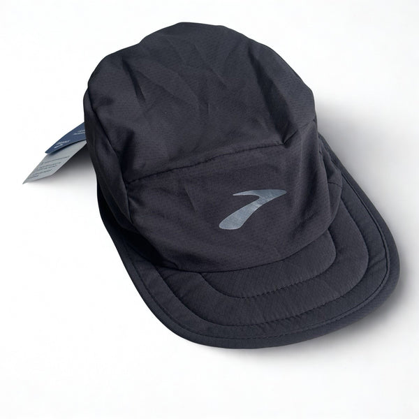 Brooks Lightweight Packable Propel Running Hat Black 5 Panel OSFA NWT