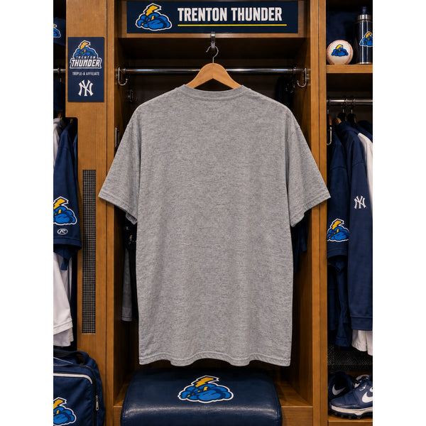Trenton Thunder MiLB T Shirt XL New York Yankees Gray Graphic Tee Vintage 1998