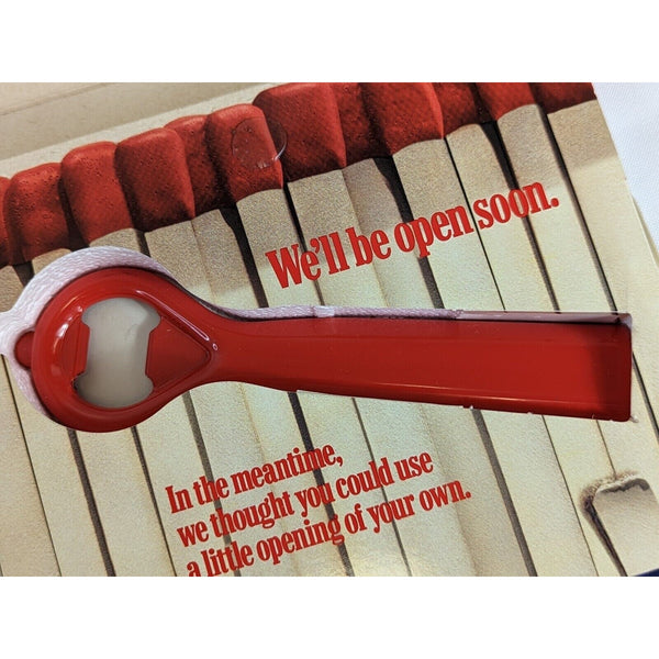 Marlboro Cowboys Place Advertising with Red Bottle Opener 1999 Vintage Deadstock