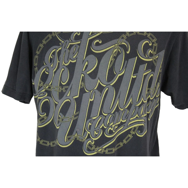 Ecko Unltd Graphic Logo Spellout Short Sleeve Black T-Shirt Mens 3XL Vtg Y2K