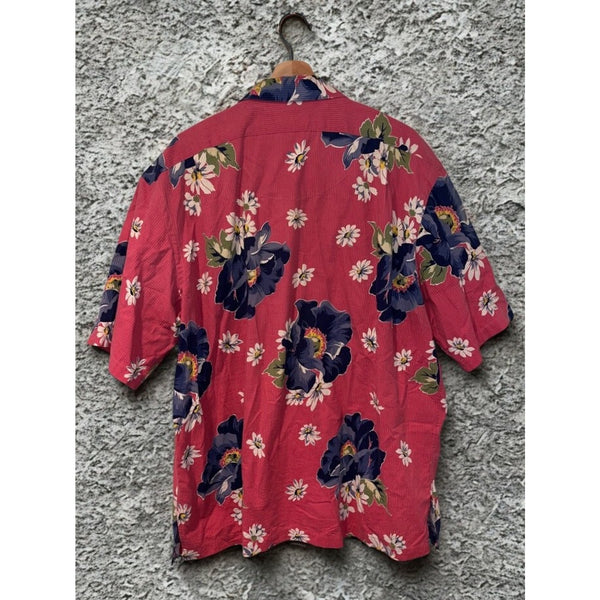Polo Ralph Lauren Berkley Floral Hawaiian Shirt XL Made in USA Vintage