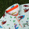 RSVLTS Flintstones Loyal Order of Dinosaurs Golf Polo XL Breakfast Balls NWOT