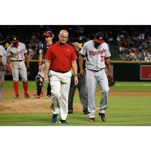 Washington Nationals Game Worn Majestic On-Field Tech Fleece Pullover Sz. XL