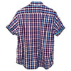 Robert Graham Griswold Check Short Sleeve Shirt Purple Pattern Men XL NWOT