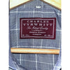 Charles Tyrwhitt Dress Shirt Non Iron Check Sea Island Sz. 16/34 French Cuff