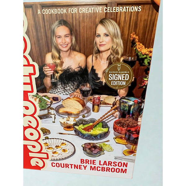 Party People Cookbook Signed Brie Larson Marvel Captain Marvel Courtney McBroom