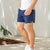 Rhoback Grit Gym Shorts 7" Lined Stretch Blue Athletic Large Performance NWOT
