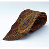 Polo Ralph Lauren Paisley Silk Tie USA Handmade Vintage Burgundy Gold Neckwear