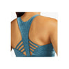 Peloton Women's Sz Small Heathered Teal Strappy Back Sports Bra (FA121) NWT